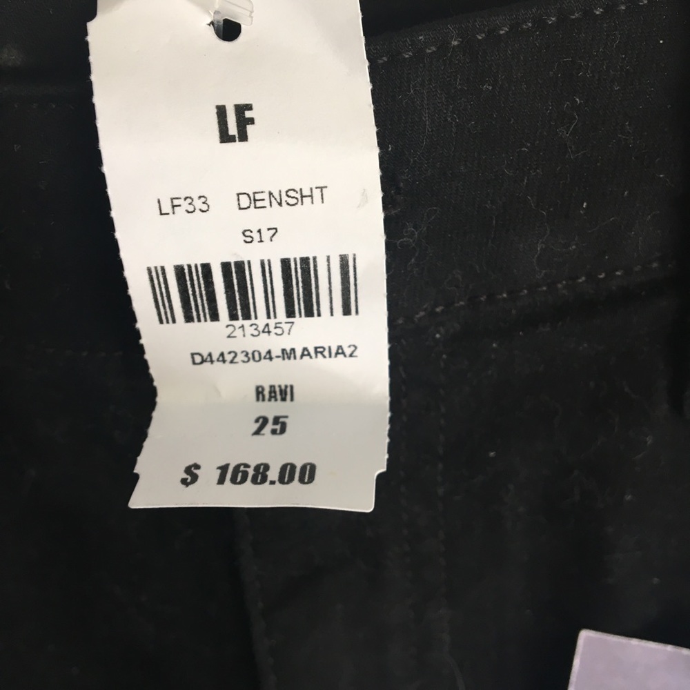 LF black highwaisted cuffed shorts - Picture 3 of 5